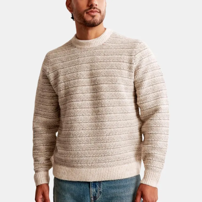 Abercrombie＆Fitch Sweater Men's Cream-1