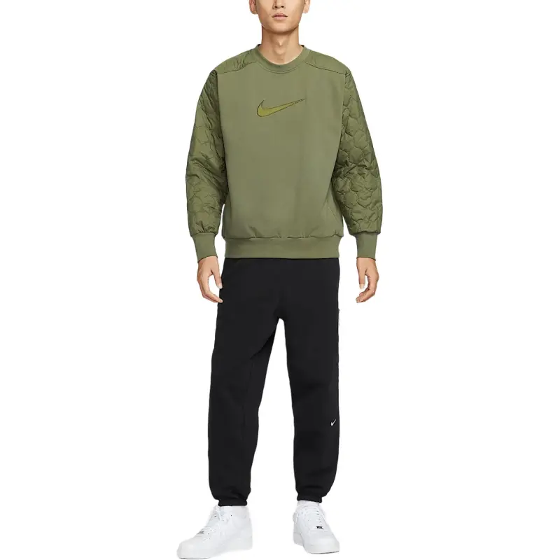 Nike Dri FIT Standard Issue Sweatshirt Men's Medium Olive Green-2
