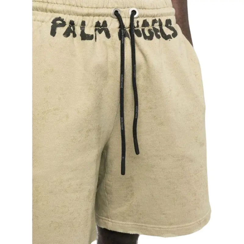 PALM ANGELS Seasonal Logo Sweatshorts-4