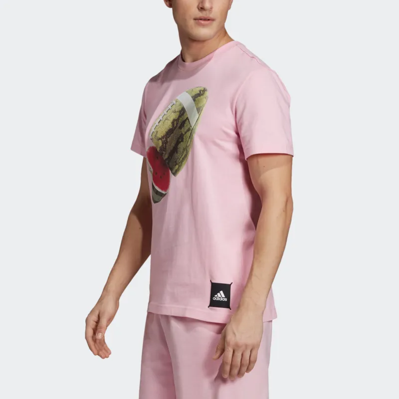 Adidas T-Shirts Men Pink-4