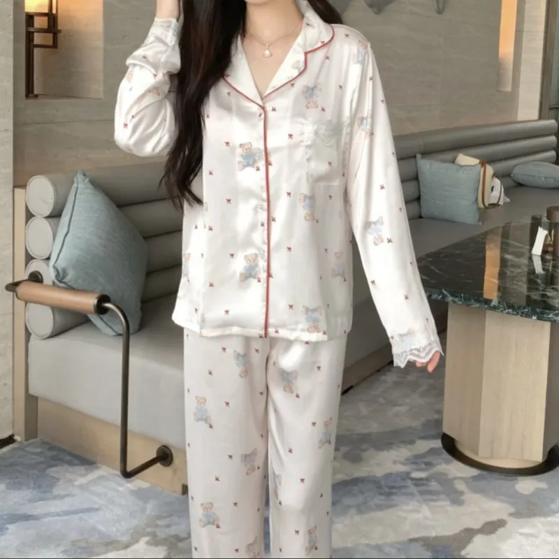 WANANNI Pajama Set Women's White-2