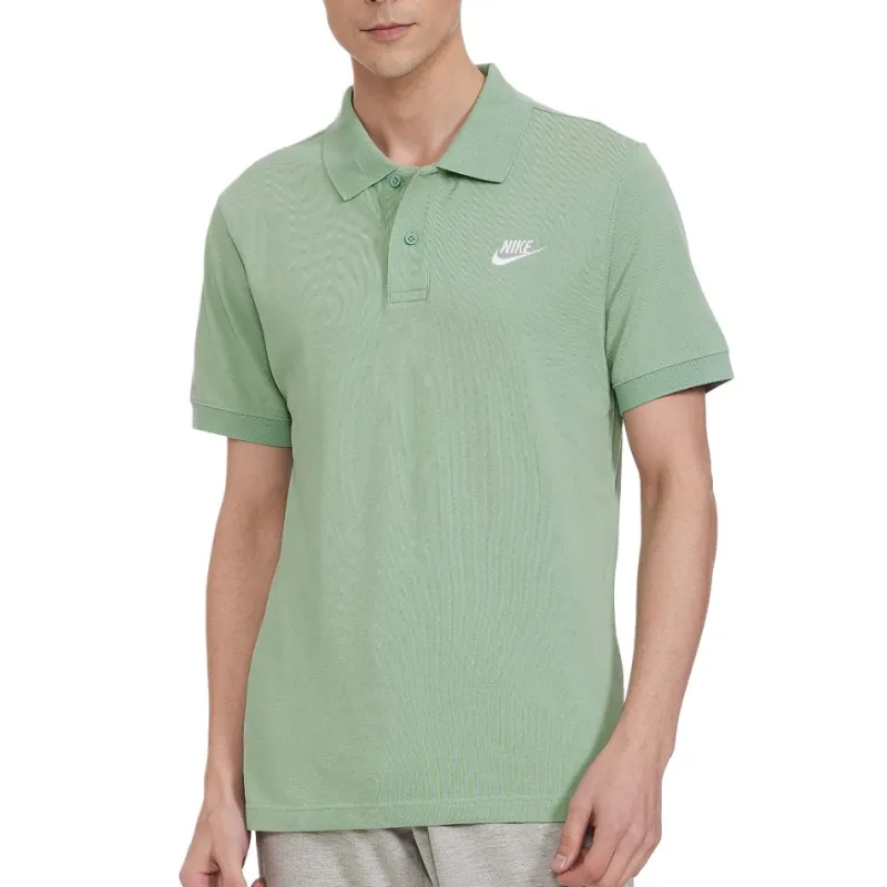 Nike Polo Shirt Men's Gray Green-3