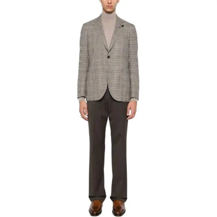 LARDINI Brooch detail Blazer-2