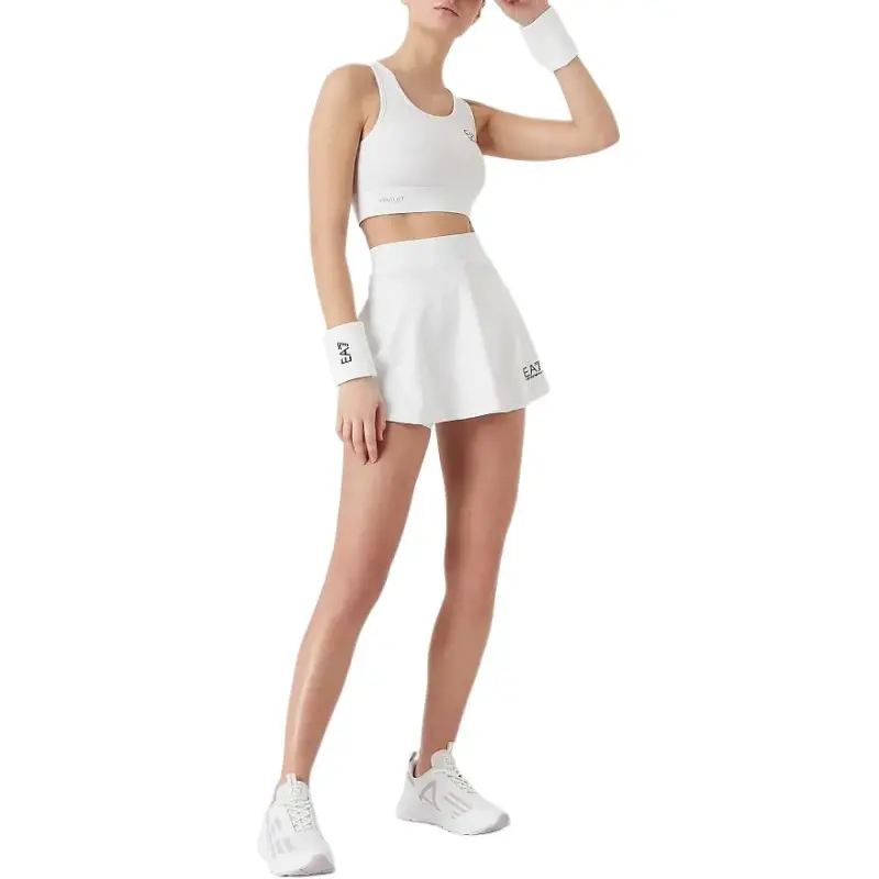 EMPORIO ARMANI Logo Printed Square Neck Sports Bra-3