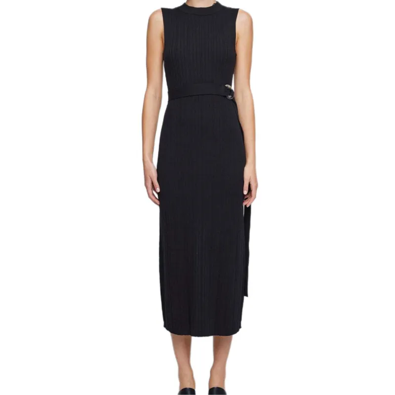 ANNA QUAN FW24 Sleeveless Dress Women's Black-1