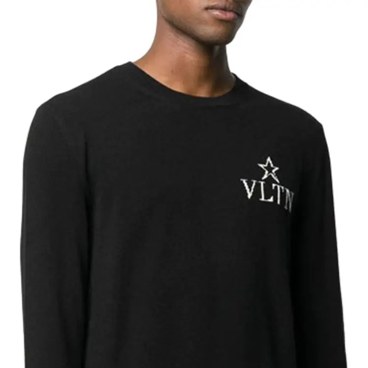Valentino Cashmere Sweaters Men Black-4