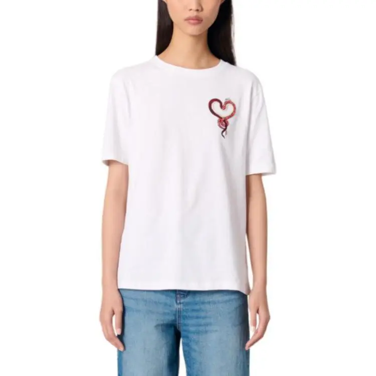 Maje Embroidered T shirt-3