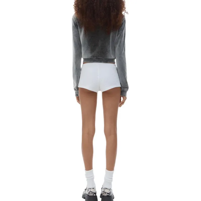 Alexander Wang Shrunken Zip Up Jacket Washed Feather-5