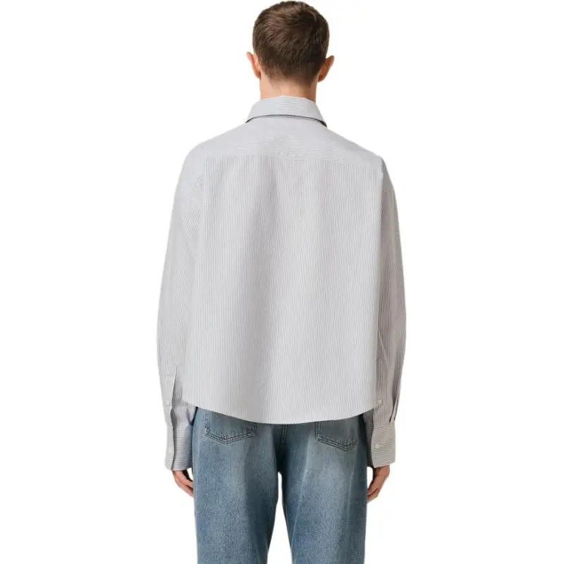 AMIPARIS Paris Ami De Coeur Striped Long Sleeved Shirt-5