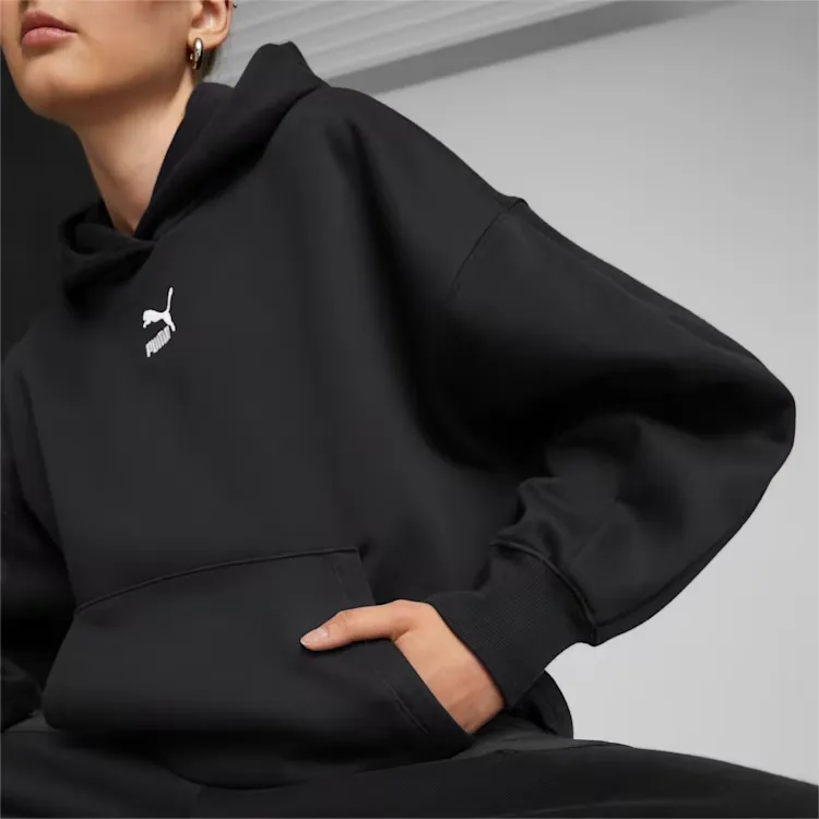 PUMA CLASSICS Classics Oversized Hoodie Women's Sweatshirt Women's Black-4