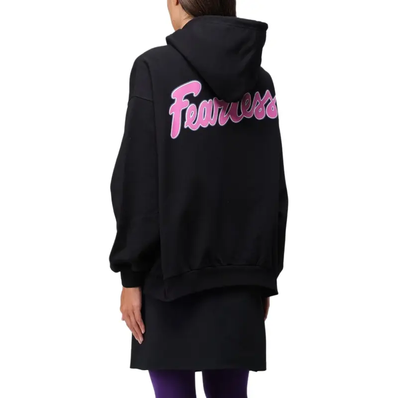 VERSACE Logo Printed Drawstring Hoodie-2