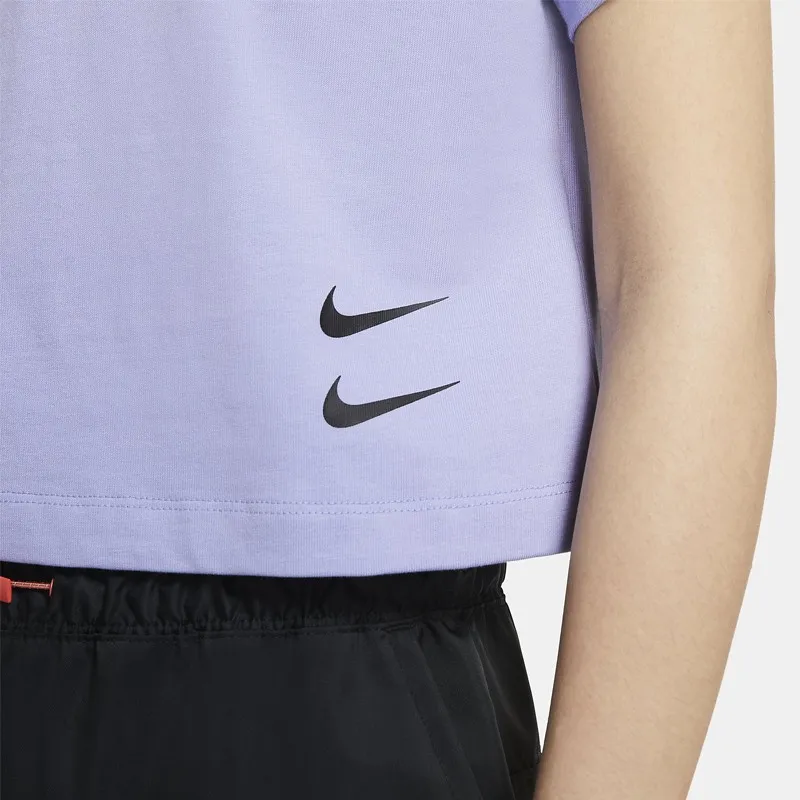 Nike Crop Tops Women's Purple-3