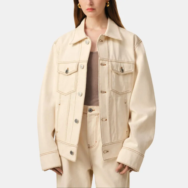 AMIPARIS Cotton Trucker Jacket-4