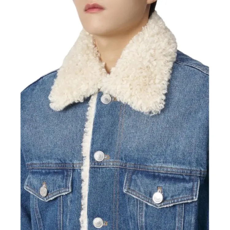 AMIPARIS Trucker Lined Jacket-3