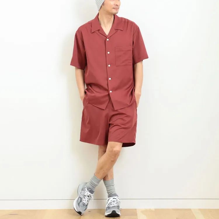 Beams Casual Shorts Men Brick Red-3