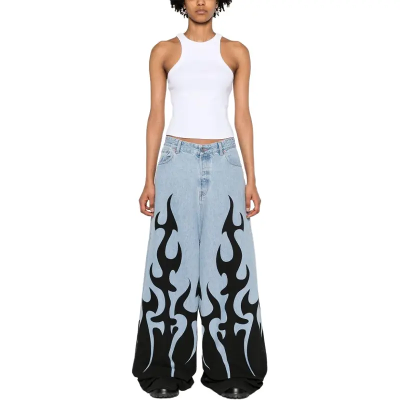 Vetements Fire Big Shape Jeans-1