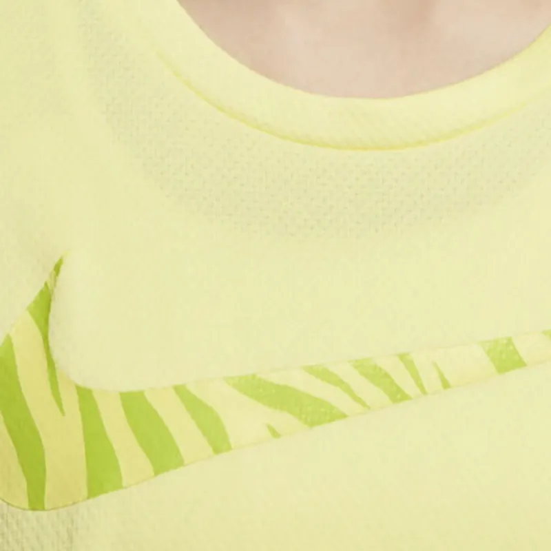 Nike T Shirts Women's Dynamic Yellow-3