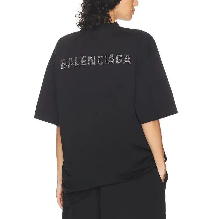 Balenciaga Back Large Fit T shirt Black-2