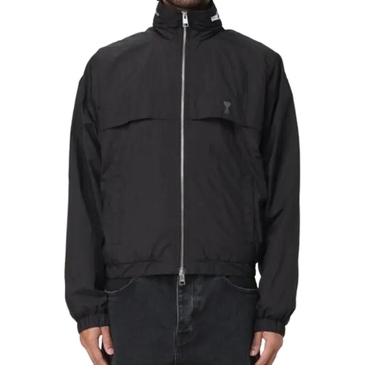 AMIPARIS Paris Logo Printed Zip Up Jacket-1