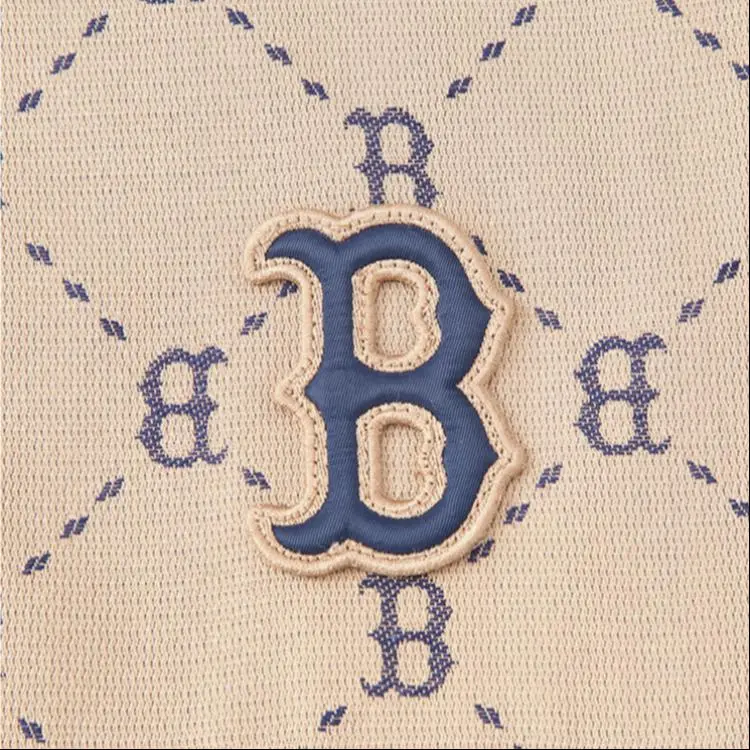 MLB Boston Red Sox Monogram Collection Jackets Coats Unisex Light Beige-3