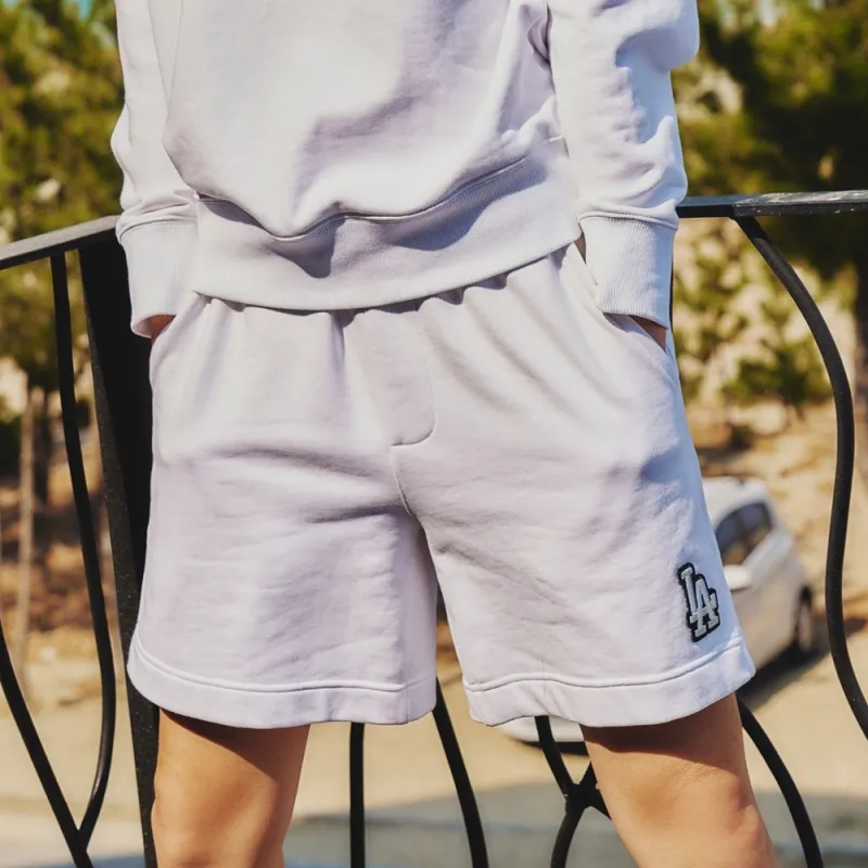 MLB Base Logo Casual Shorts Unisex White-3