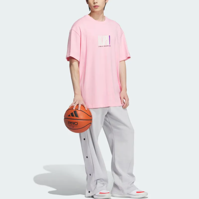 Adidas BASKETBALL SS25 T Shirt Men's Light Pink-2