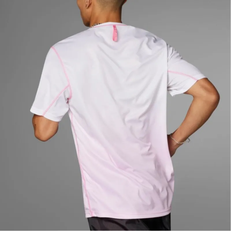 Adidas T Shirt Men's Pink White-4