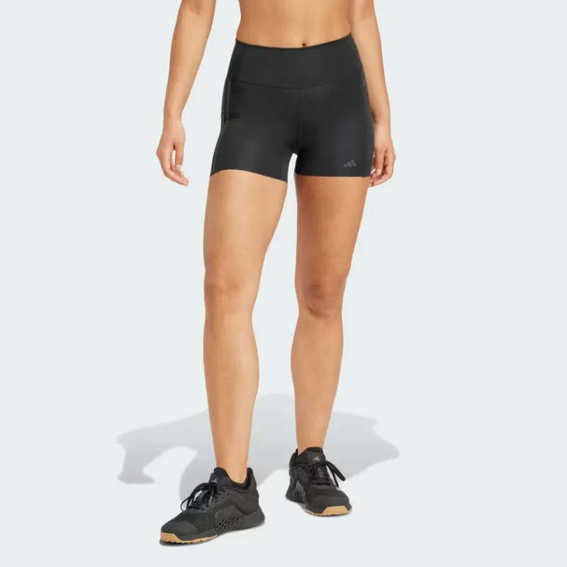Adidas Free Shipping With AdiClub Optime 4-Inch Raw-Cut-Hem Leggings-1