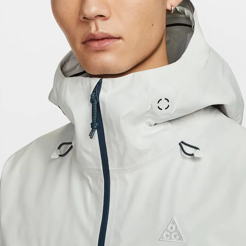 Nike ACG STORM FIT ADV Windbreaker Jackets Unisex Phantom Gray White/Smoke Blue/Mountain White-3