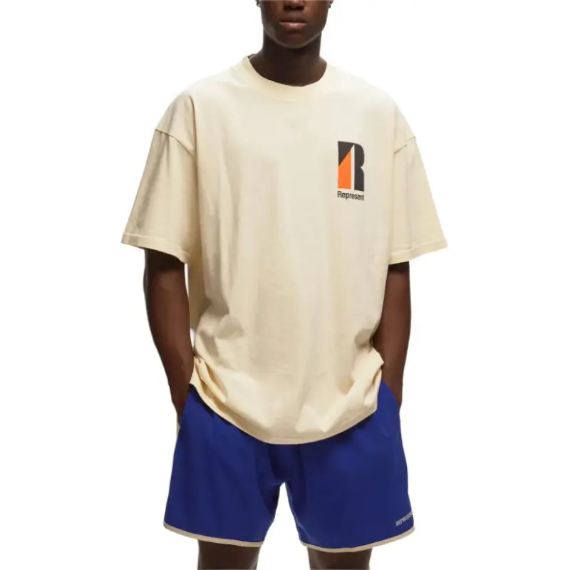REPRESENT T Shirts Men Beige Yellow-2