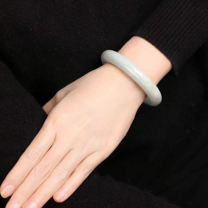 TAMINA Glutinous Jade Jadeite Bangles Women's-4