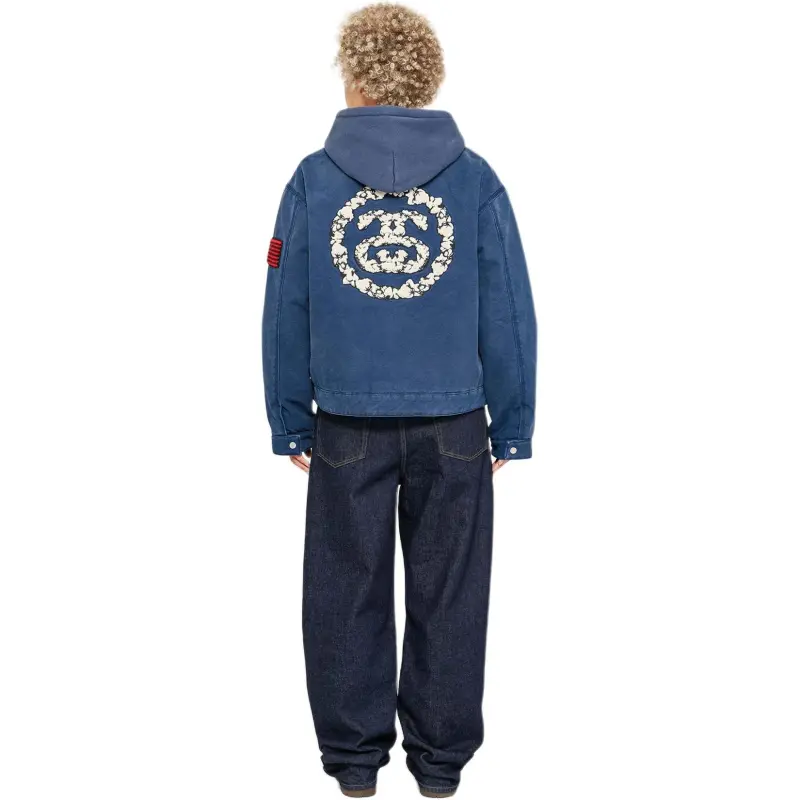 Denim Tears X Stussy Never Renege Canvas Work Jacket-5