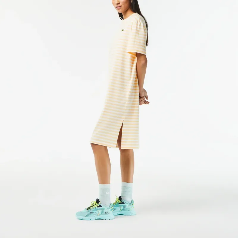 LACOSTE Short-Sleeved Dresses Women's Yellow-2