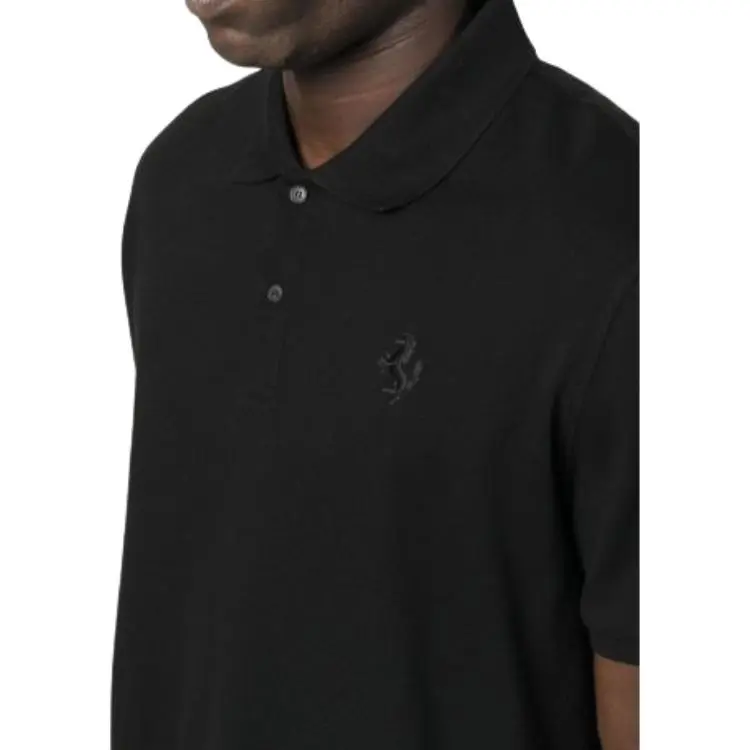 Ferrari Polo Shirts Men Black-4