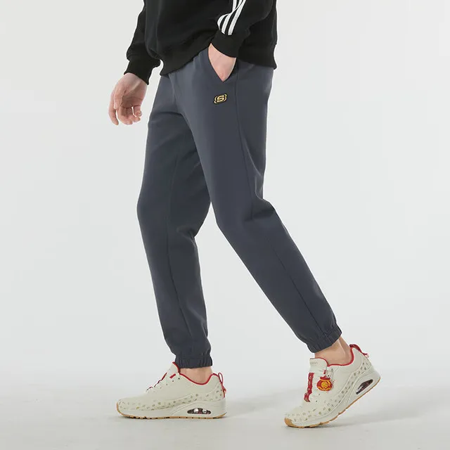 Skechers New Year Knitted Sports Pants Men's Charcoal Gray-4