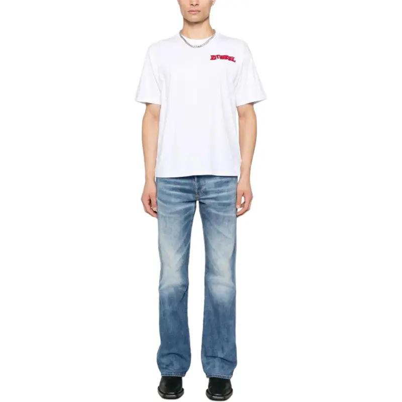 DIESEL T Boxt R20 Logo Printed Crewneck T Shirt-3