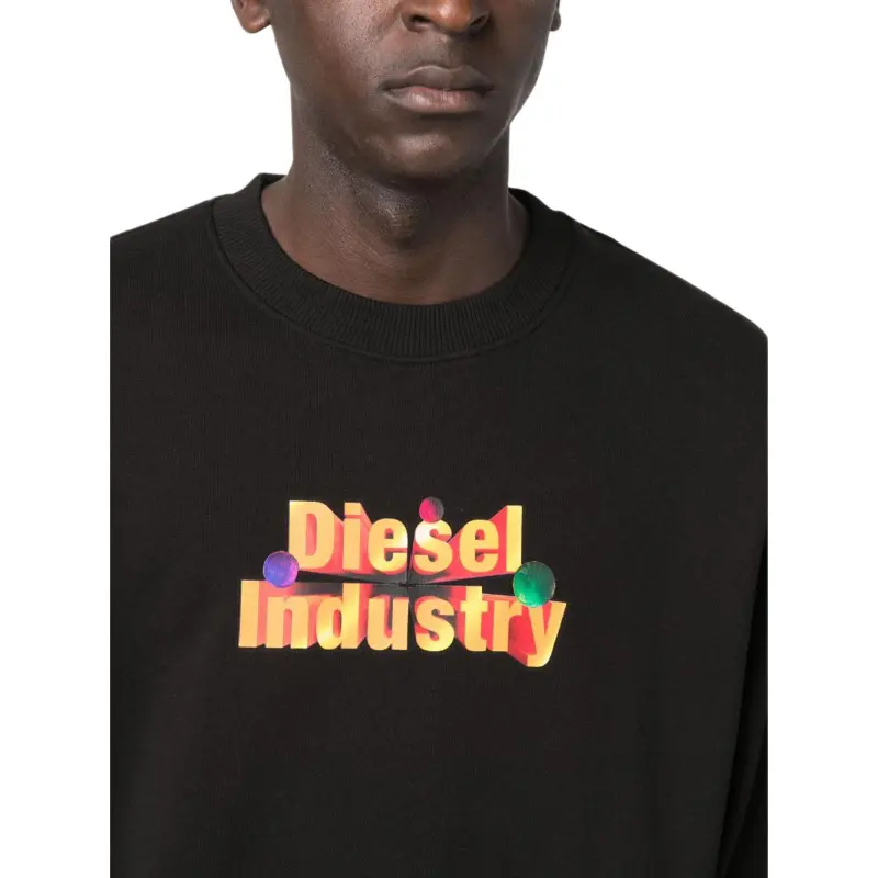 DIESEL Logo Printed Crewneck Sweatshirt-3
