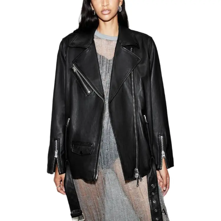 ALLSAINTS Billie Leather Biker Jacket-3