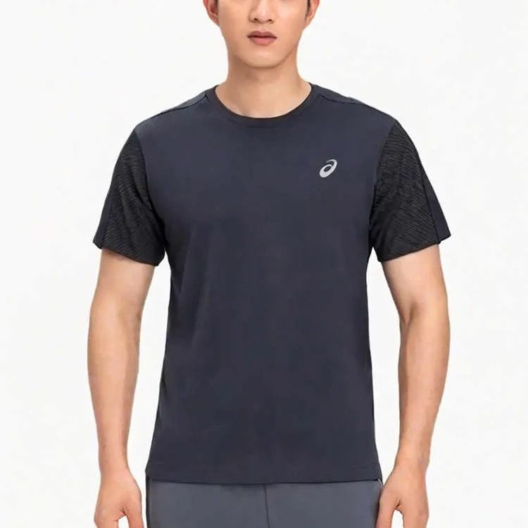 Asics Men Running T Shirt Men's Black-2