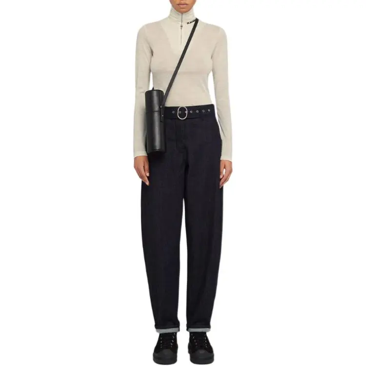 JIL SANDER + Roll Neck Knitted Top-2