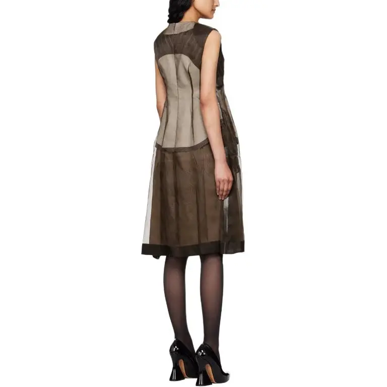 UNDERCOVER Sleeveless Dress Women's Brown-1