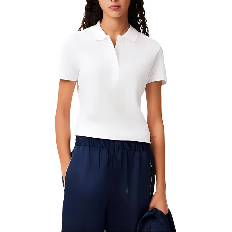 LACOSTE Polo Shirt Women's White-1