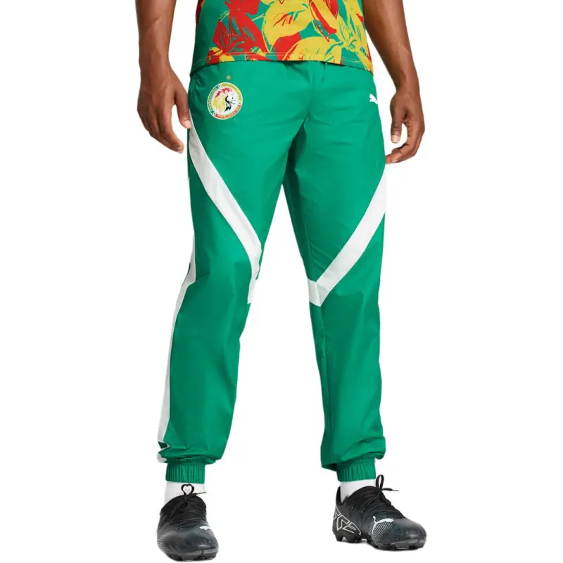 PUMA x Senegal WOVENPants FW24 Knitted Sports Pants Men's Sports Green-2