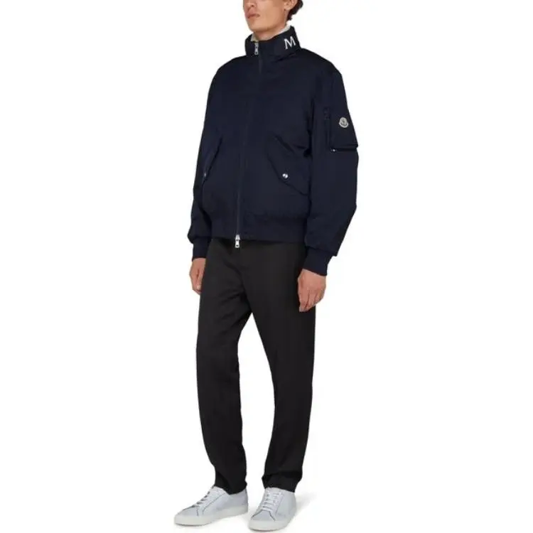 Moncler High Shine Zip Up Padded Jacket-3