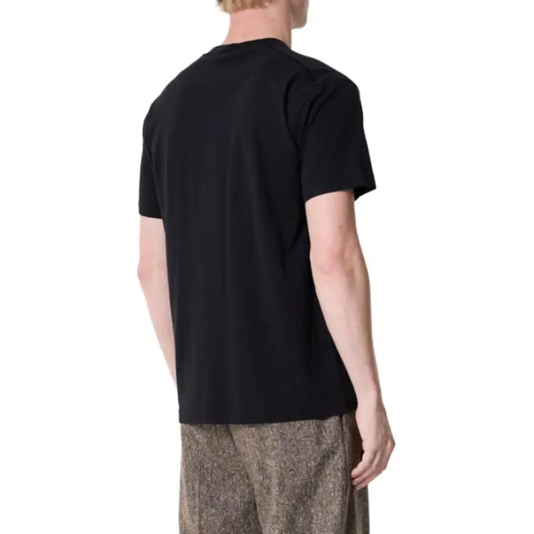 STONE ISLAND Organic Cotton Fissato Effect T shirt-4