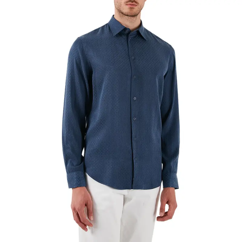 EMPORIO ARMANI Shirt Men's Marine Blue-2