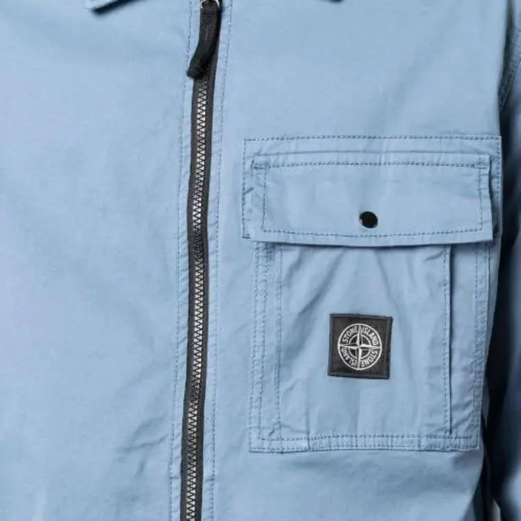 STONE ISLAND Jackets Men Haze Blue-4