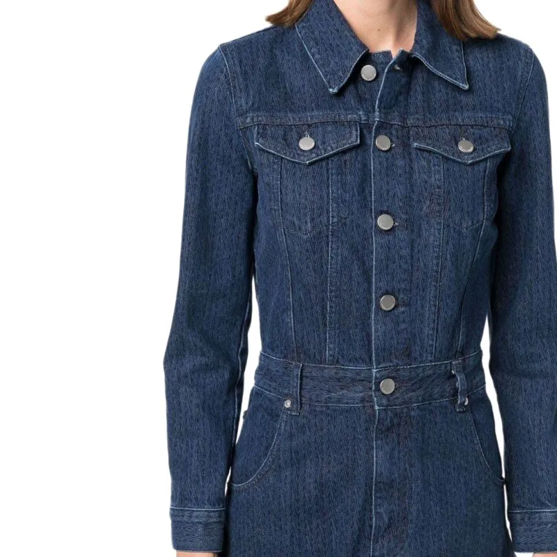 RED VALENTINO Long Sleeved Dress Women's Blue-3