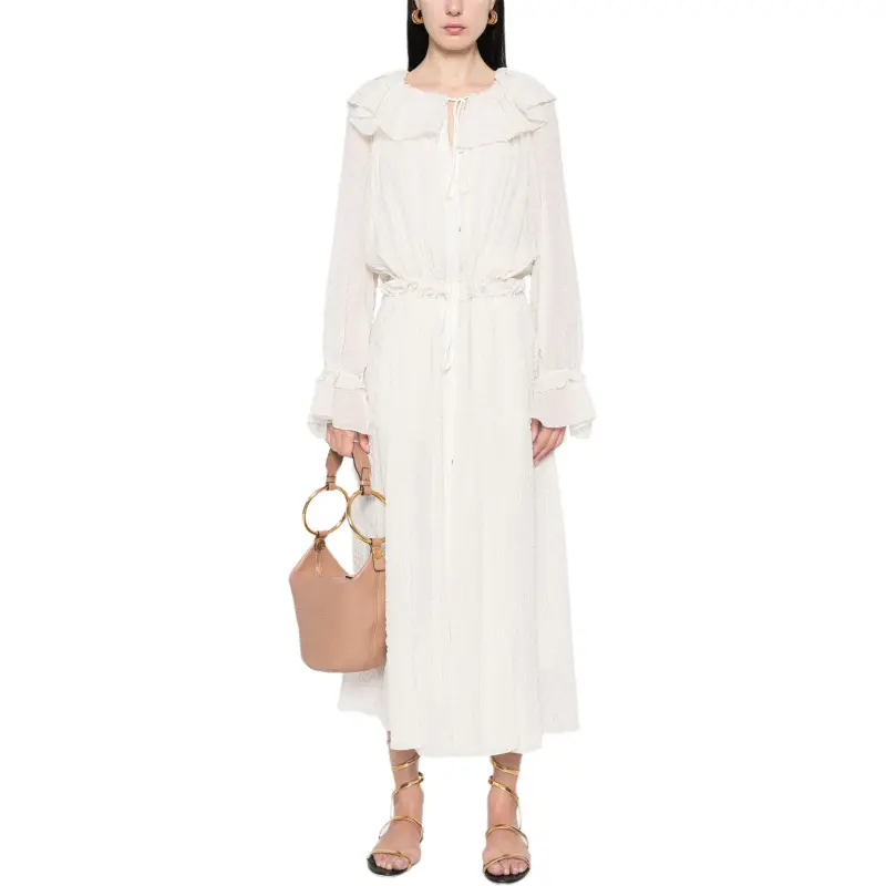 Chloé Gathered Midi Dress-2