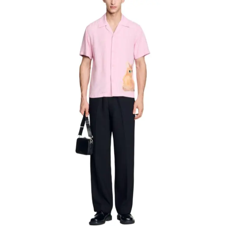 Sandro Shirts Unisex Pink-2